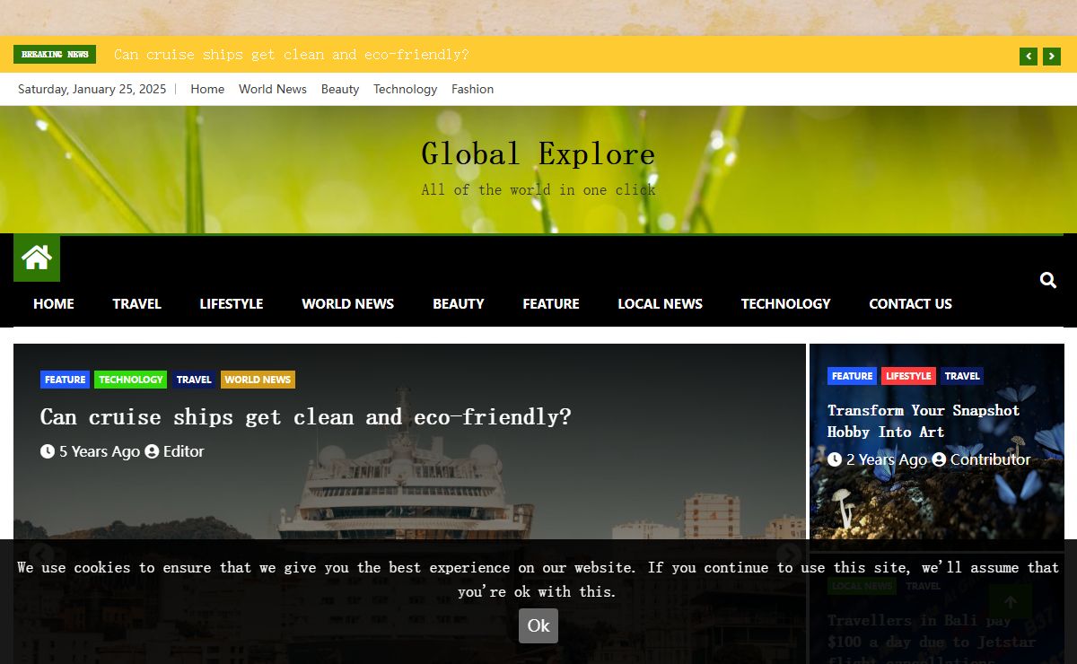 Global Explore - All of the world in one click