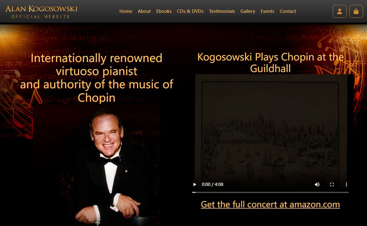 Kogosowski – Internationally renowned virtuoso pianist and authority of the music of Chopin