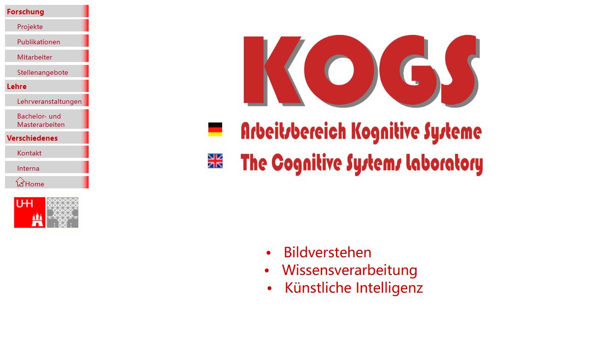 Der Arbeitsbereich Kognitive Systeme der Universitaet Hamburg