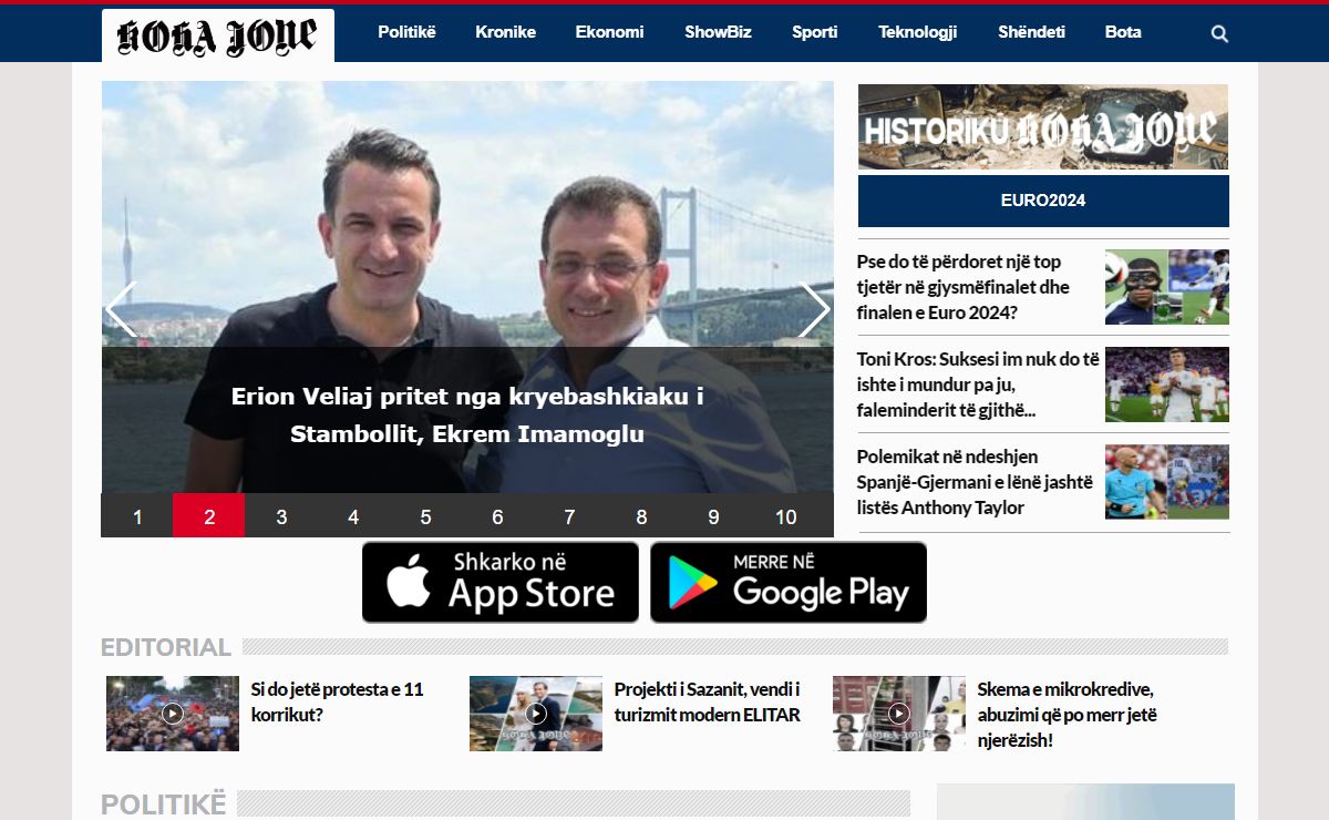Gazeta Koha Jone | E perditshme e pavarur