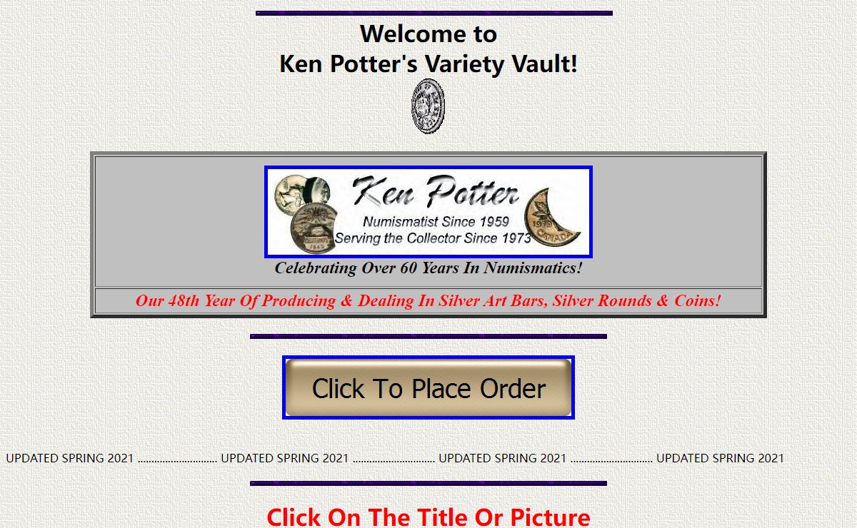 Ken Potter's Variety Vault Home Page