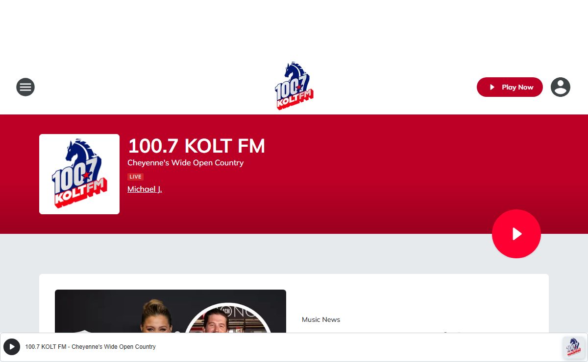 100.7 KOLT FM - Cheyenne's Wide Open Country