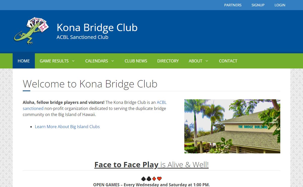 Kona Bridge Club – ACBL Sanctioned Club