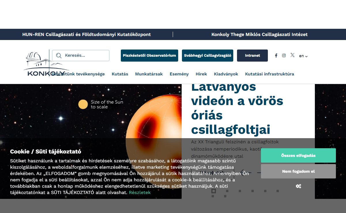 Konkoly Thege Miklós Csillagászati Kutatóintézete