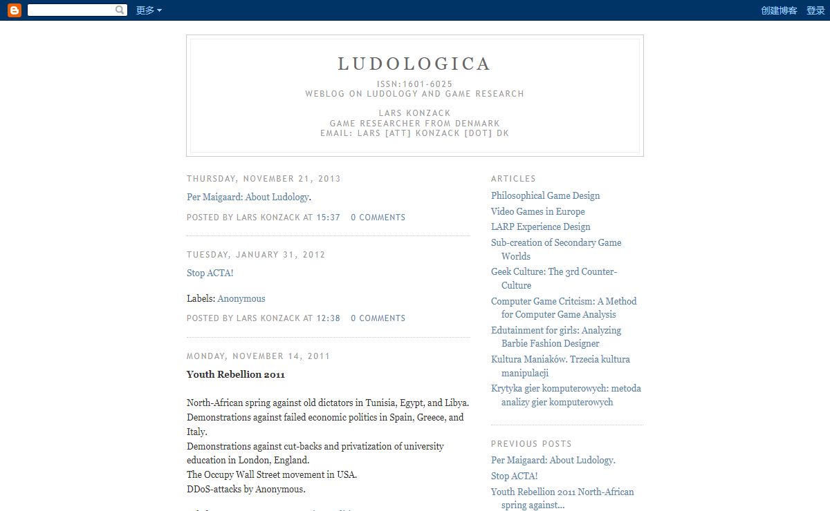 Ludologica