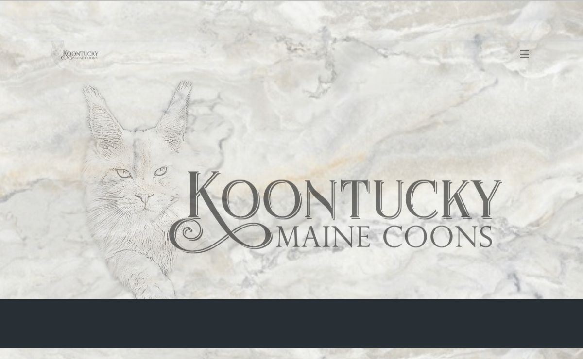 Located in Michigan, Koontucky Maine Coons, since 1984