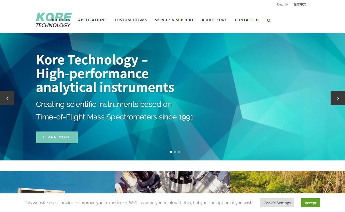 TOF-MS analytical instruments | Kore Technology