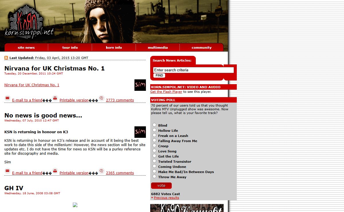 KoRn.Simpol.Net - Latest News & Events