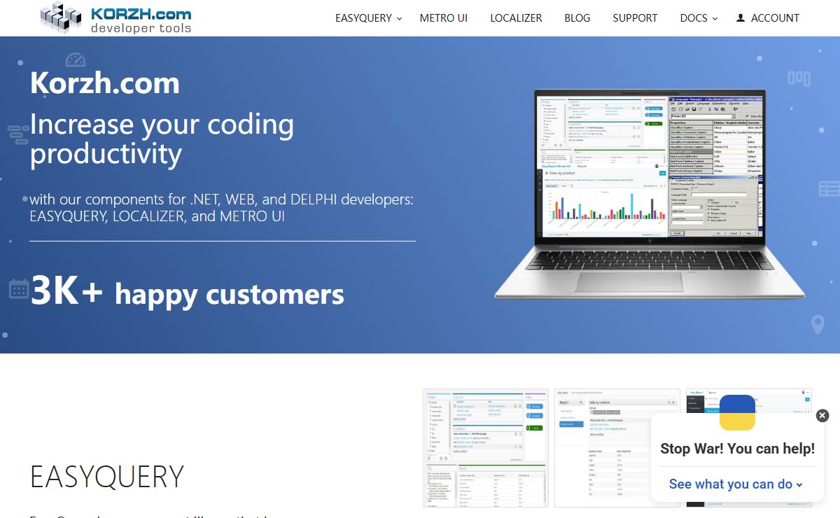 Korzh.com - Tools from Developers for Developers