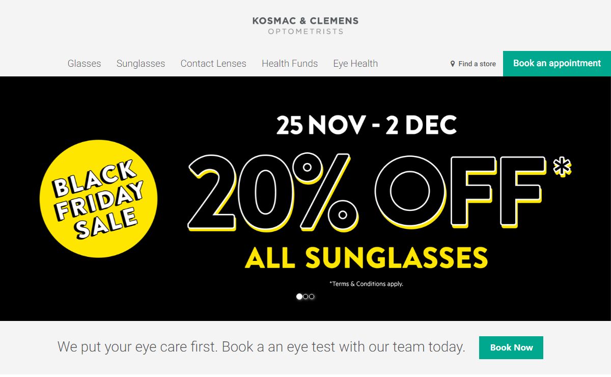Eye Care | Bulk Billed Eye Test | Kosmac & Clemens Optometrists
