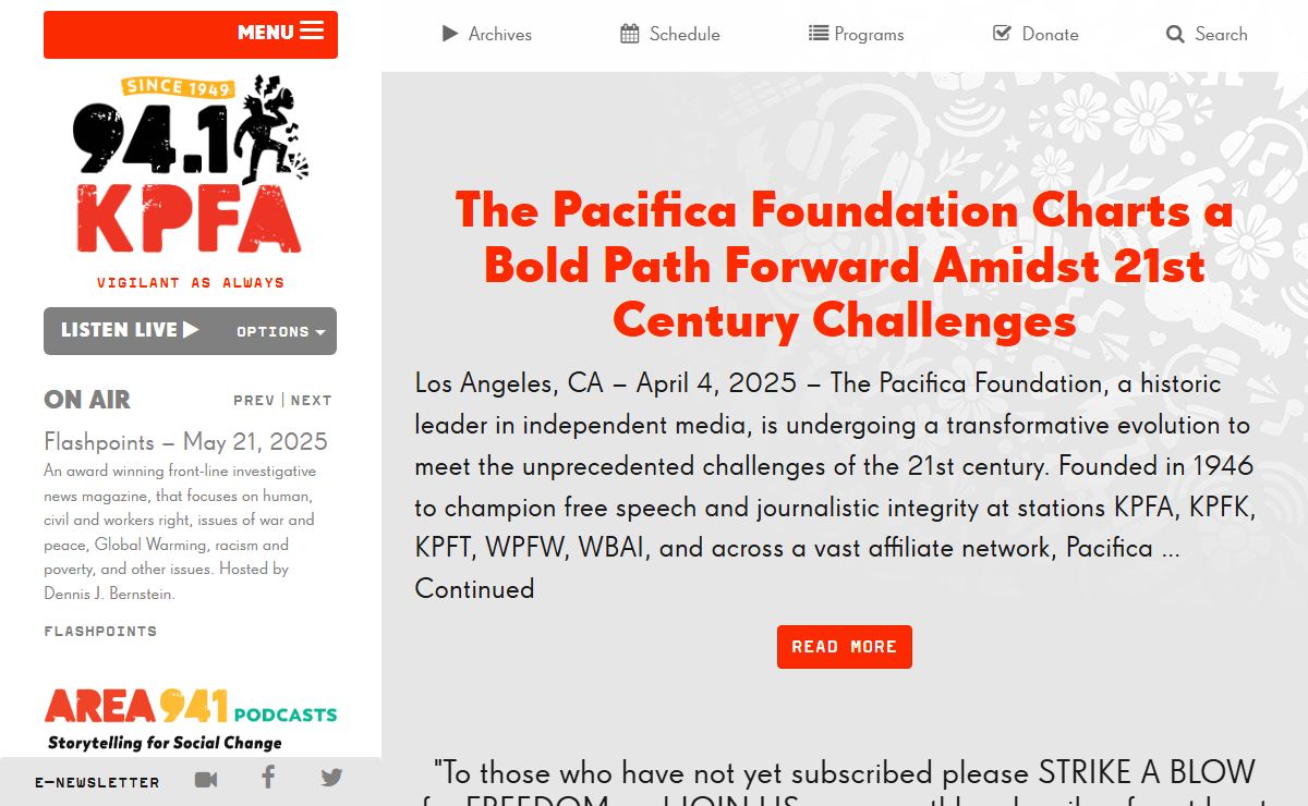 KPFA | Community Powered Radio