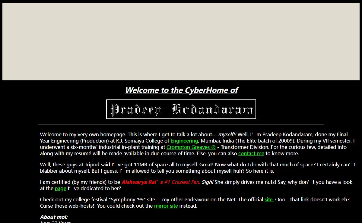Pradeep's Homepage