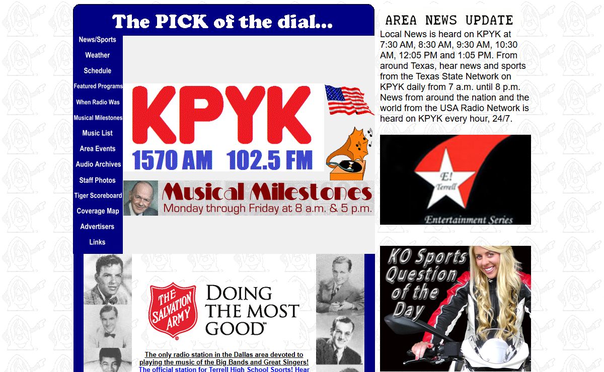 Radio Station KPYK Big Bands and Great Singers (tm) kpyk.com