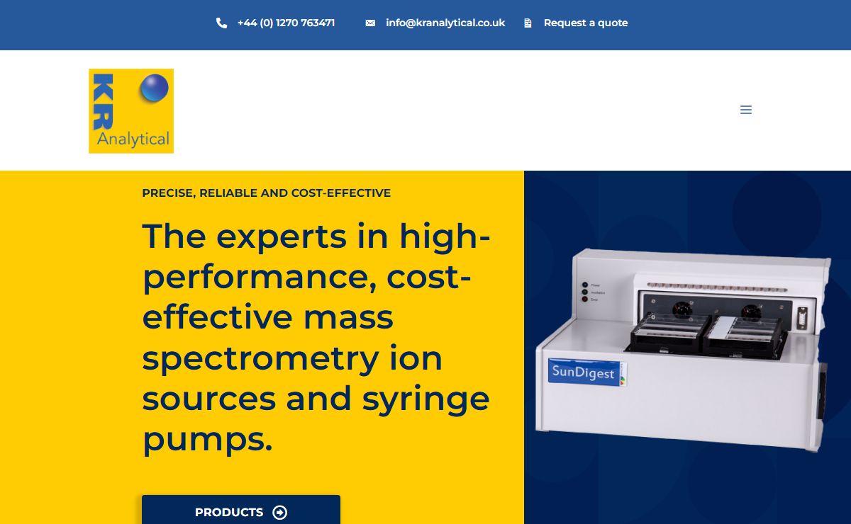 Advanced Mass Spectrometry | Precision Syringe Pumps | KR Analytical
