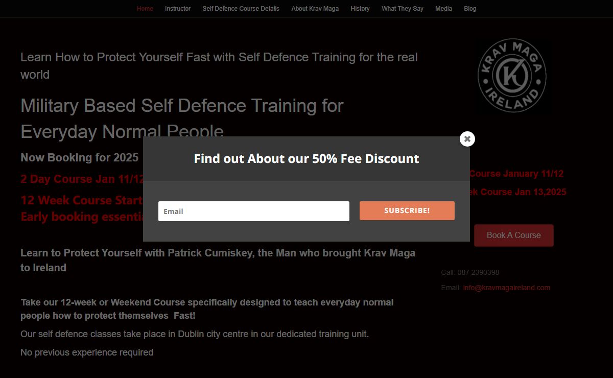 Learn Krav Maga for Self Defence Fast in Dublin and Galway and Cork with Krav Maga Ireland