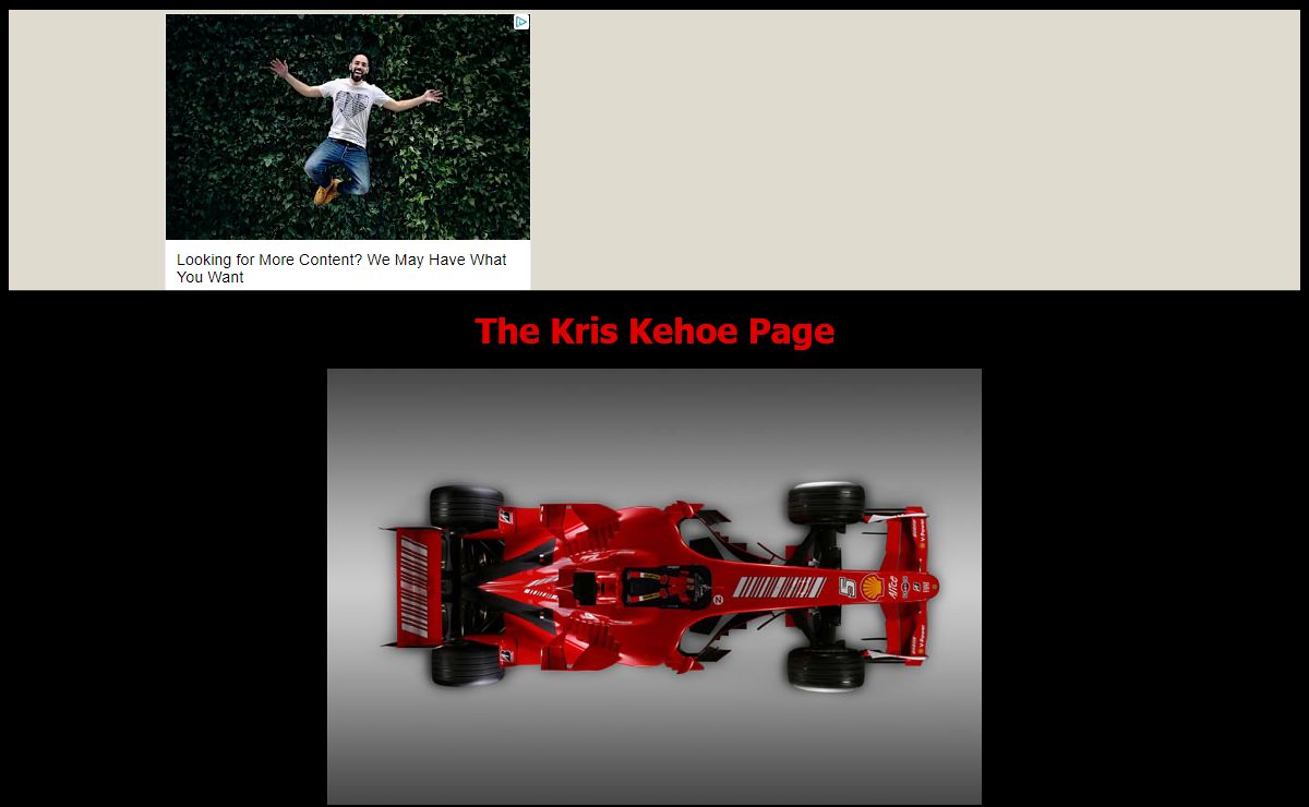 The Kris Kehoe Page