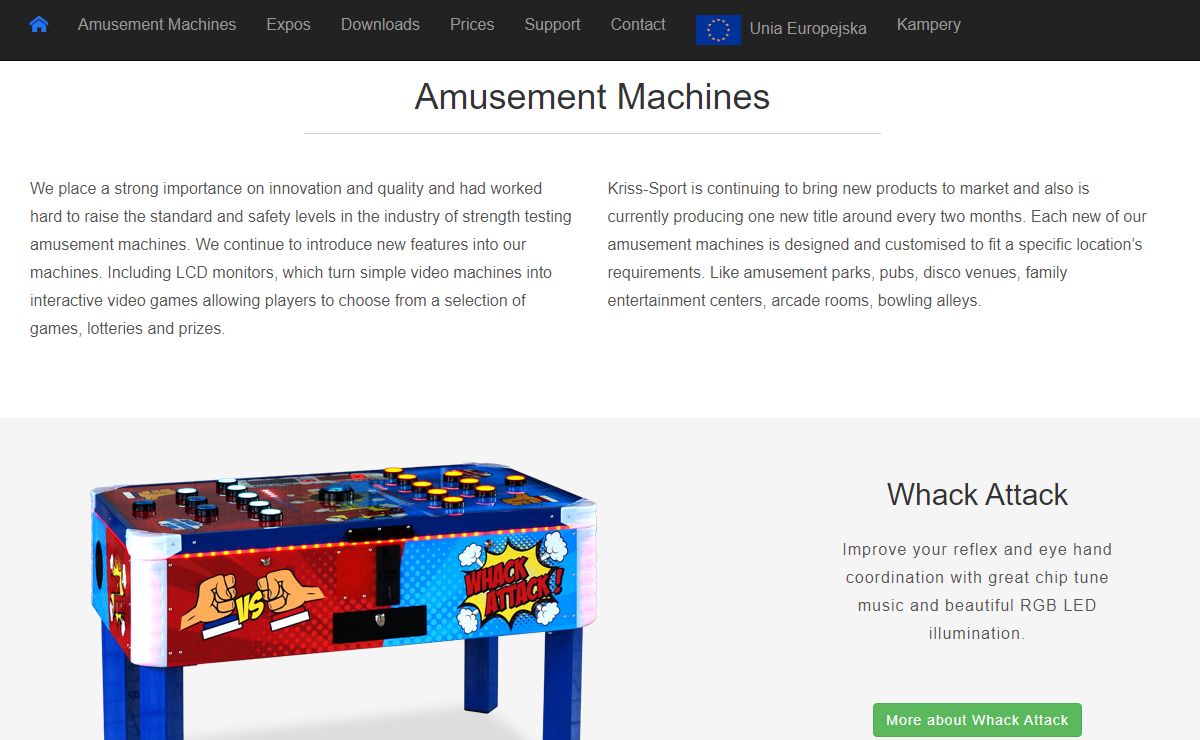 Amusement Machines - Kriss-Sport