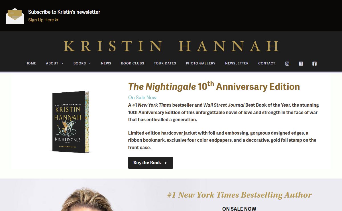Kristin Hannah – Author