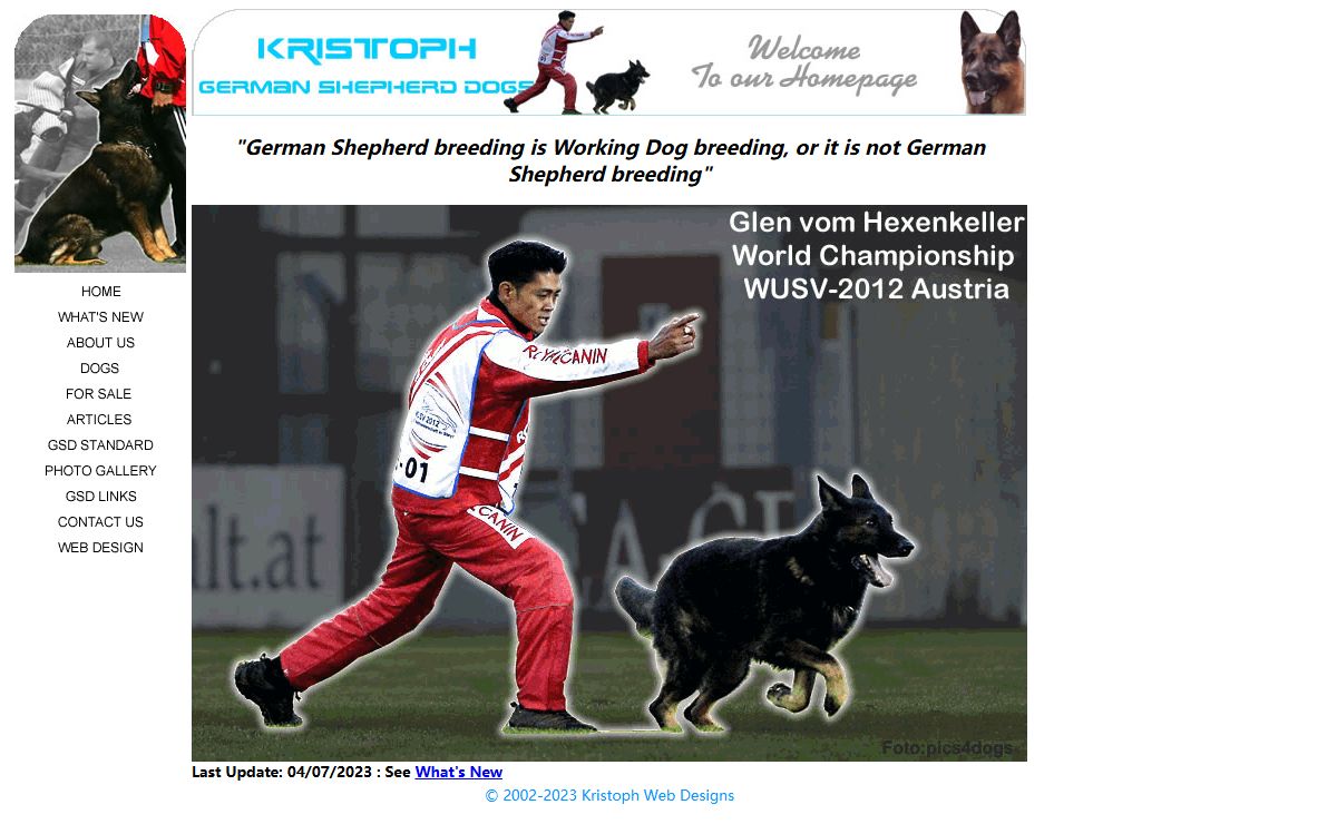 . . : : : Kristoph German Shepherd Dogs in Trinidad and Tobago : : : . .