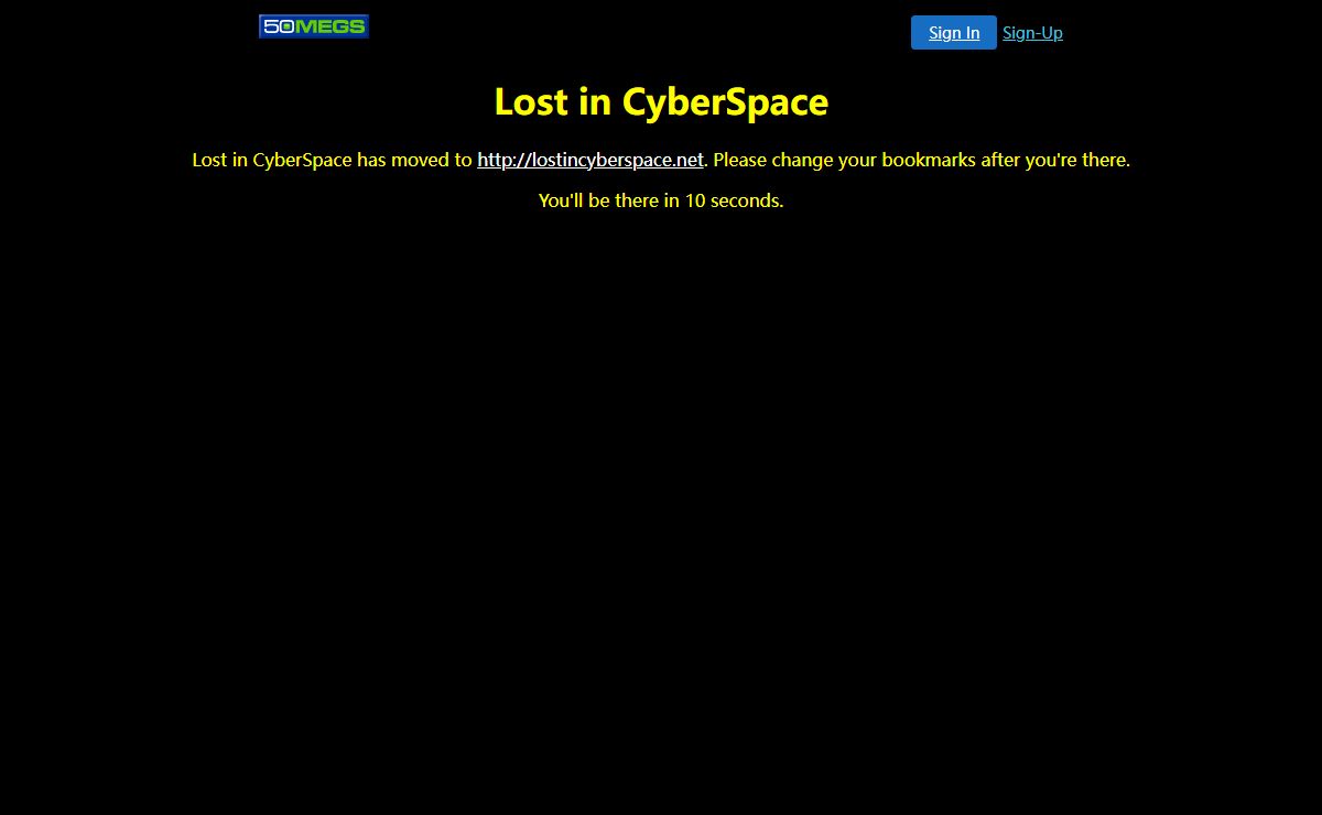 Lost in CyberSpace