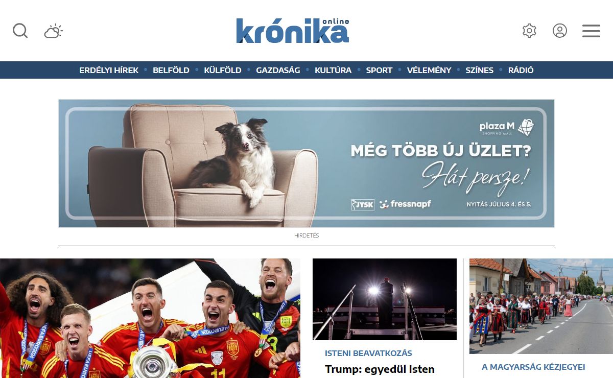 Krónika - Erdélyből a világ