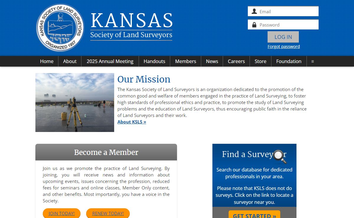 Kansas Society of Land Surveyors - Home