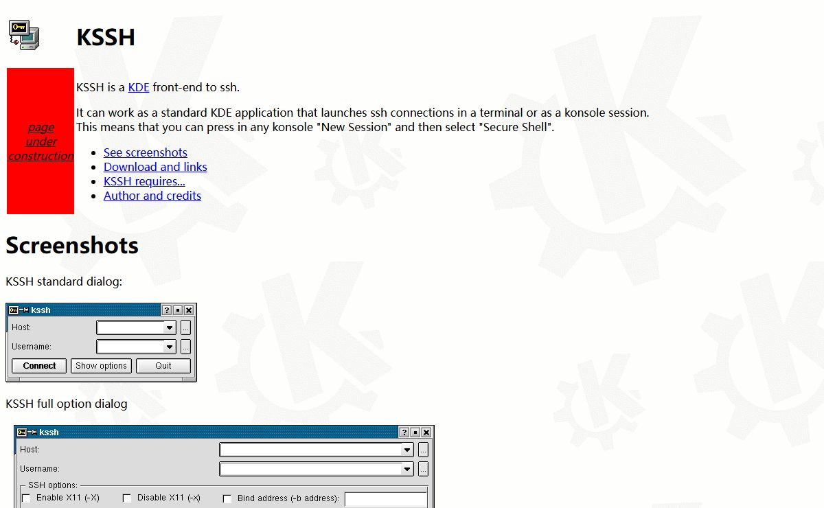 KSSH - KDE Secure Shell front-end