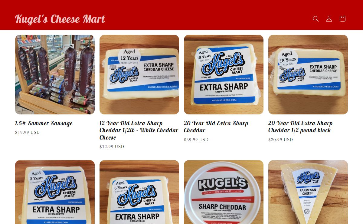 Kugel's Cheese - Northern Wisconsin's Premiere Cheese Mart since 1952. – Kugel's Cheese Mart