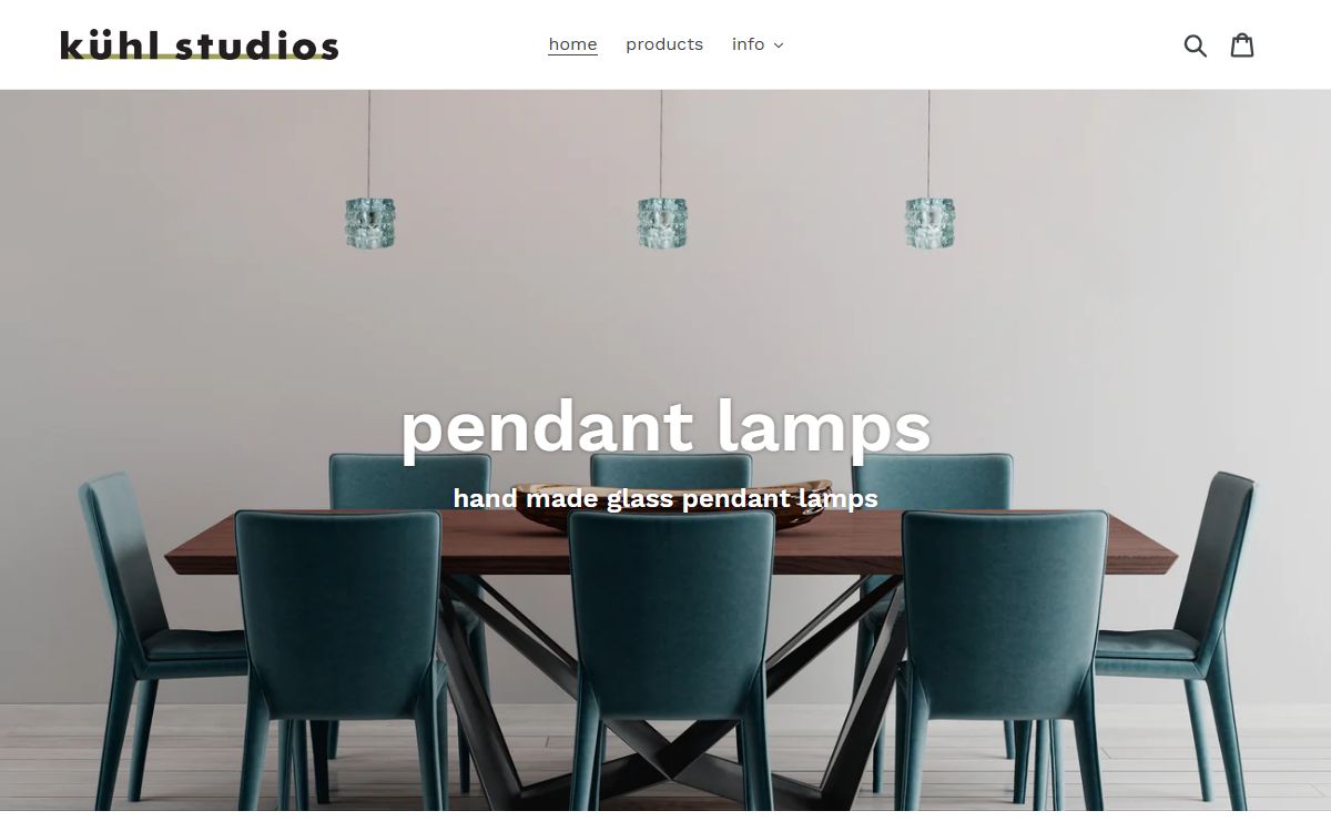 kuhl studios - custom glass led pendant light – kuhlstudios