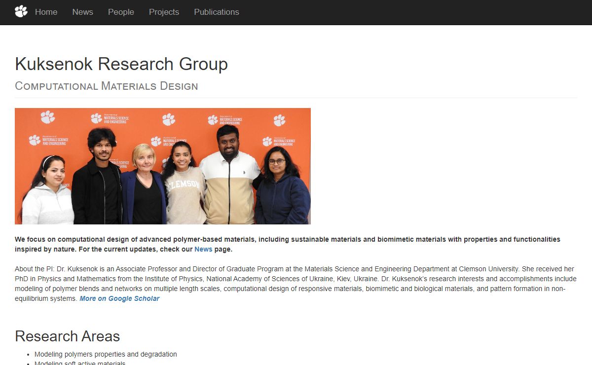 Kuksenok Research Group