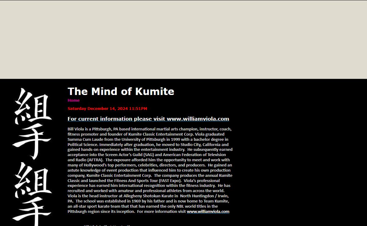 The Mind of Kumite