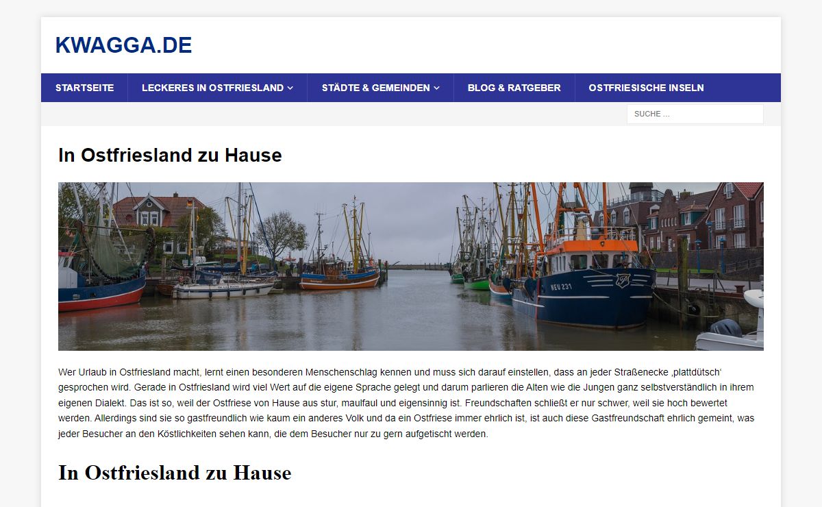 In Ostfriesland zu Hause - kwagga.de