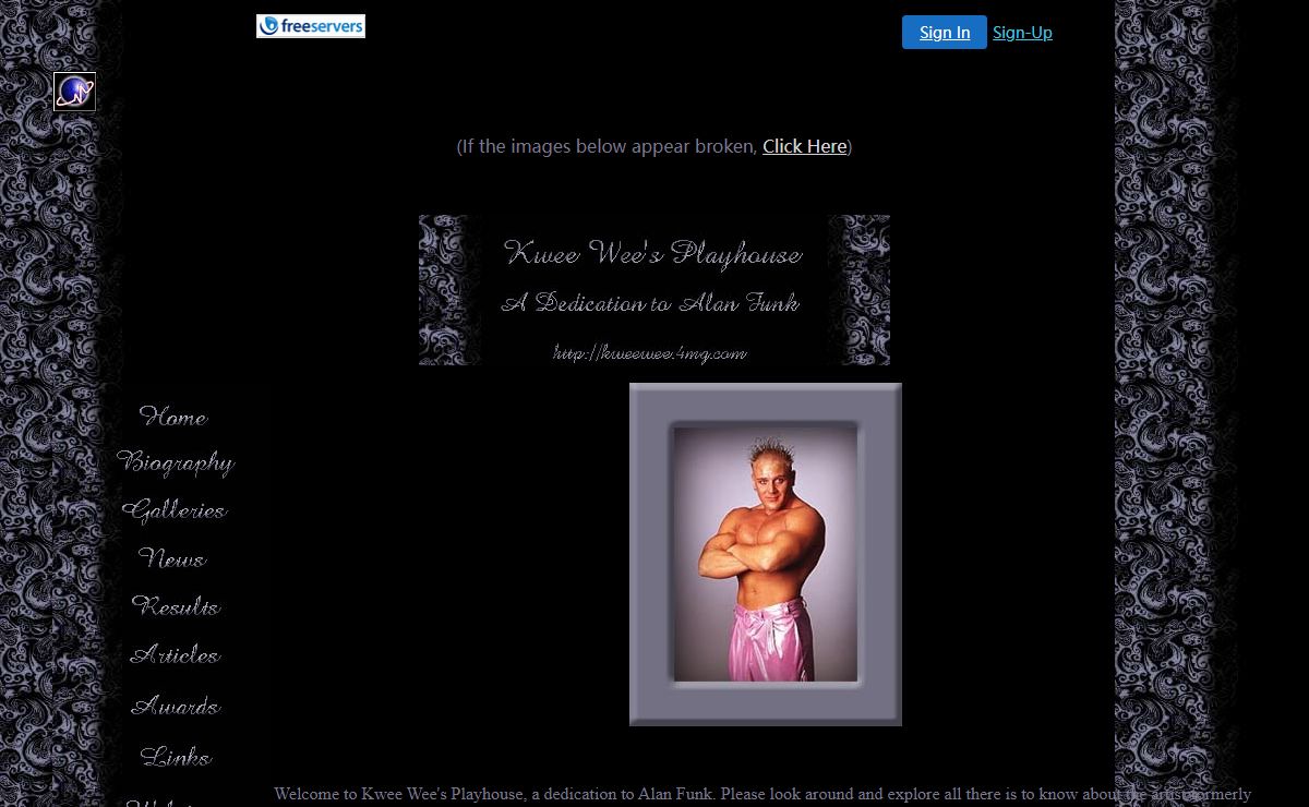 Kwee Wee's Playhouse- A dedication to Alan Funk.