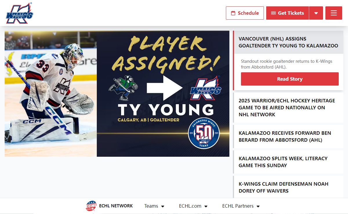 Kalamazoo Wings | Kalamazoo, MI Professional Hockey | Schedule