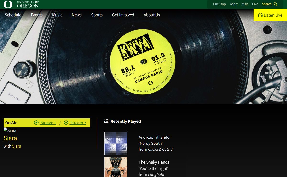 KWVA 88.1 FM | University of Oregon Campus Radio