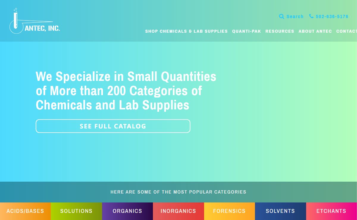 Antec, Inc. | Chemicals, Lab Equipment, and Supplies
