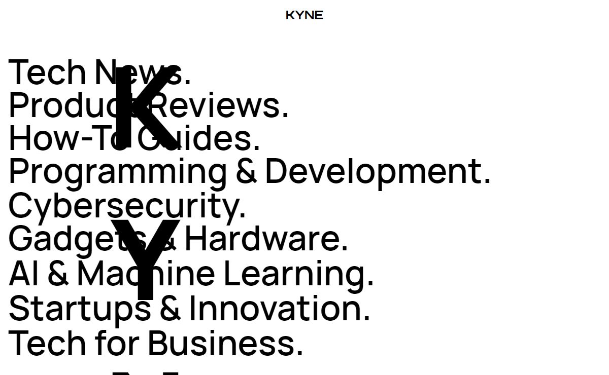 KYNE – KYNE Australian Technology Blog