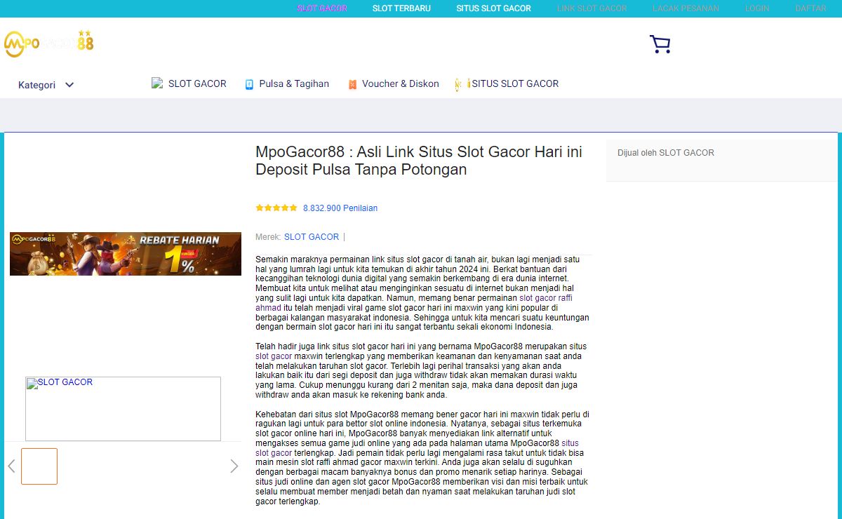MpoGacor88 : Asli Link Situs Slot Gacor Hari ini Deposit Pulsa Tanpa Potongan