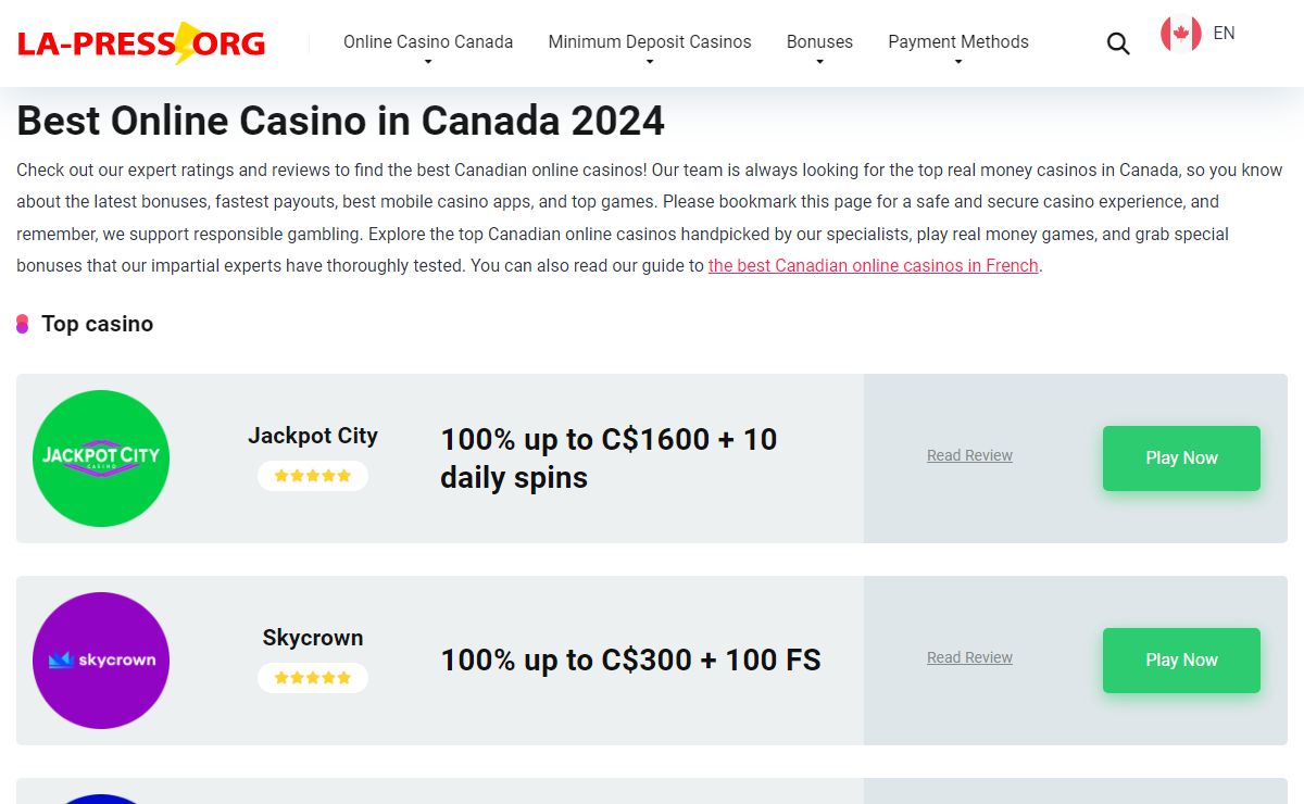 Best Online Casino in Canada - Compare Top Casinos 2024