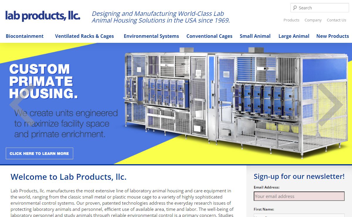 Lab Animal Housing Solutions & Care Equipment | Lab Products llc. USA