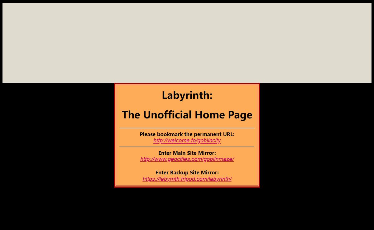 Labyrinth - Jim Henson's Fantasy Film