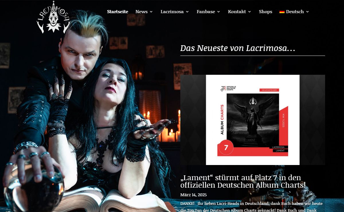 Lacrimosa - official page |
