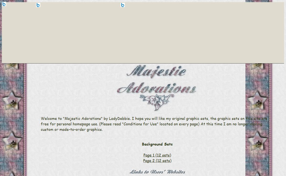 Majestic Adorations-Background and Graphics Design by LadyDebbie