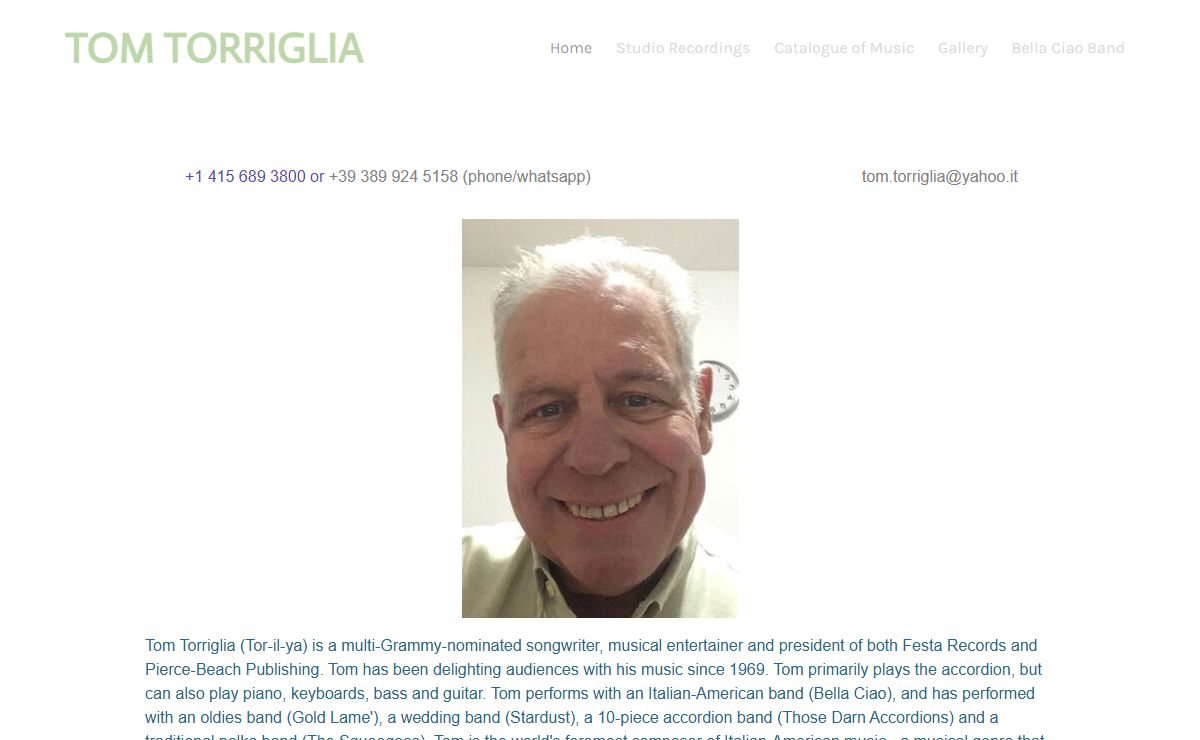 TOM TORRIGLIA - Home