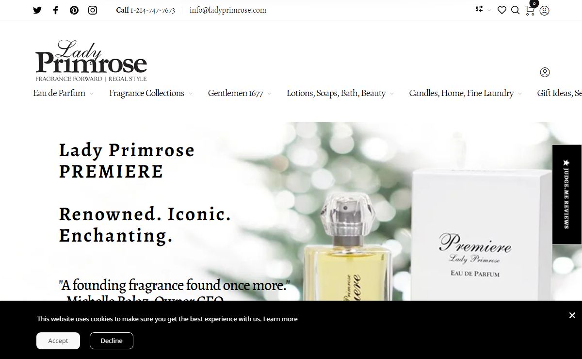 Lady Primrose Fragrances | Regal. Refined. Reminiscent.