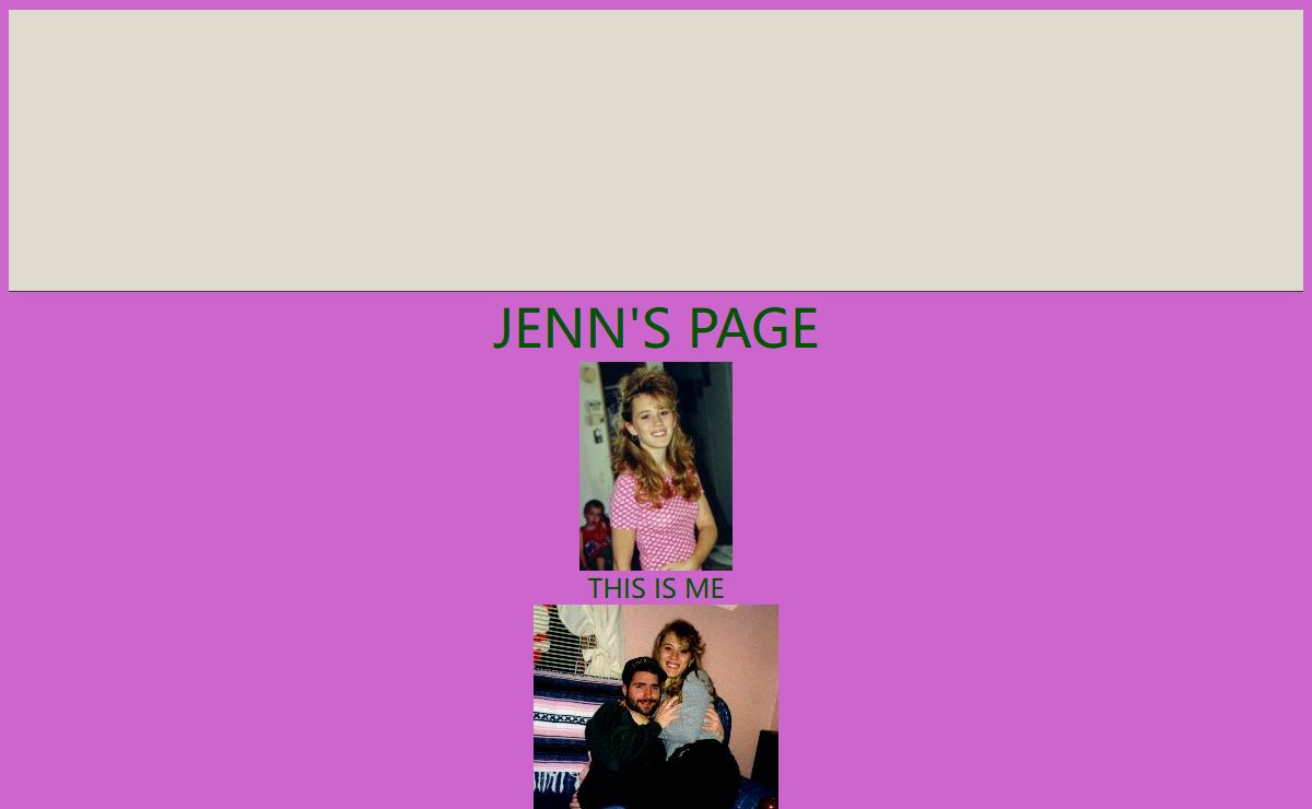 Jenn's web page