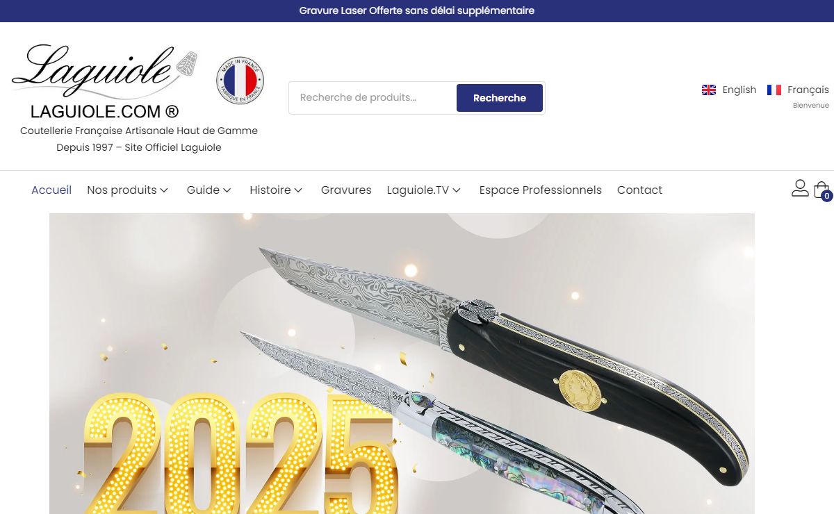 Laguiole.com ® le meilleur de la Coutellerie Française Artisanale Laguiole Originale