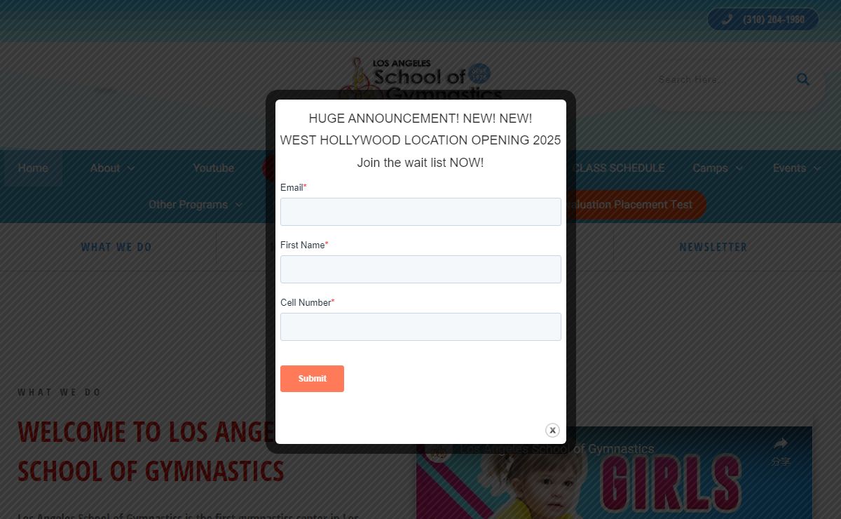 Los Angeles School Of Gymnastics