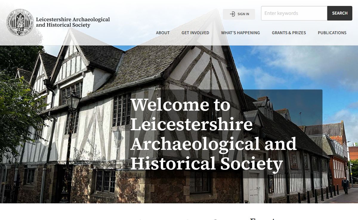 Leicestershire Archaeological and Historical Society - LAHS