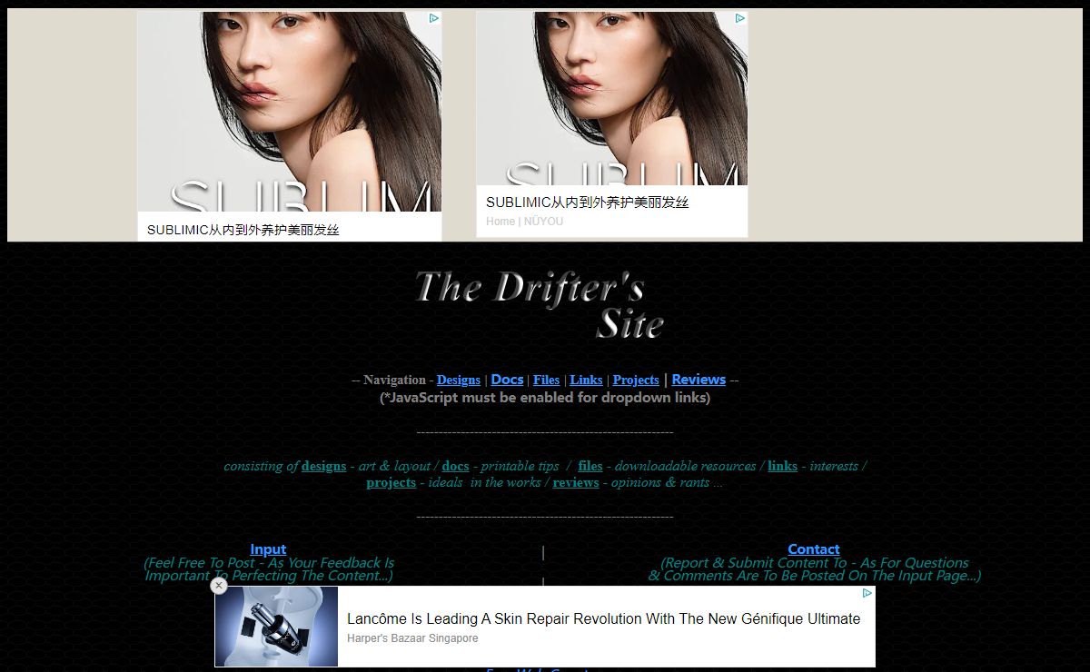 The Drifter's Site | Home